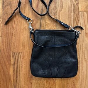 Coach Black Pebbled Leather Crossbody Bag